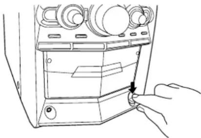 JVC CA-HXZ10 - Drücken Sie die Taste ▲ EJECT am Cassettendeck. - 1