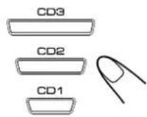 JVC CA-MXGB5 - Drücken Sie eine der Nummern für das CD-Fach (CD1, CD2 oder CD3) der CD, die zuerst gehört werden soll. - 1