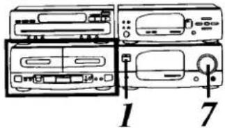 Diagram showing two labeled electronic devices with numbered parts, likely illustrating a device front panel or control mechanism.