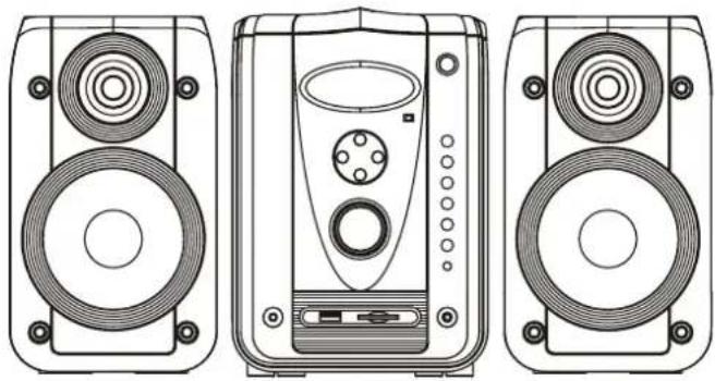 Marquant MHA-062 - DRAAGBARE CD/MP3/WMA DISCSPELER STEREO RADIO MET USB & SD/MMC KAARTLEZER - 1