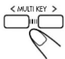 JVC UX-P55 - Drücken Sie die Taste MULTI KEY > oder MULTI KEY <, um einen Kanal zu wählen. - 1
