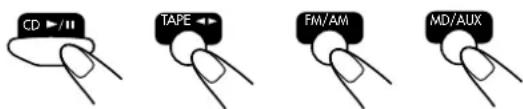CD TAPE FM/AM MD/AUX