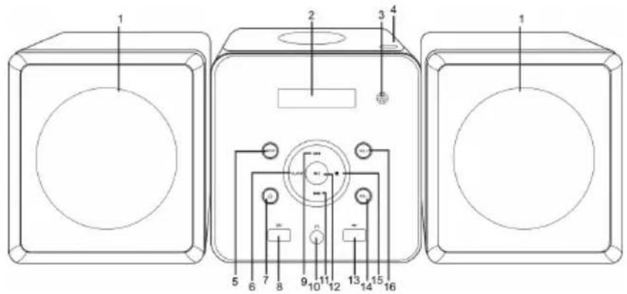 Soundmaster MCD380 - FRONTSEITE - 1