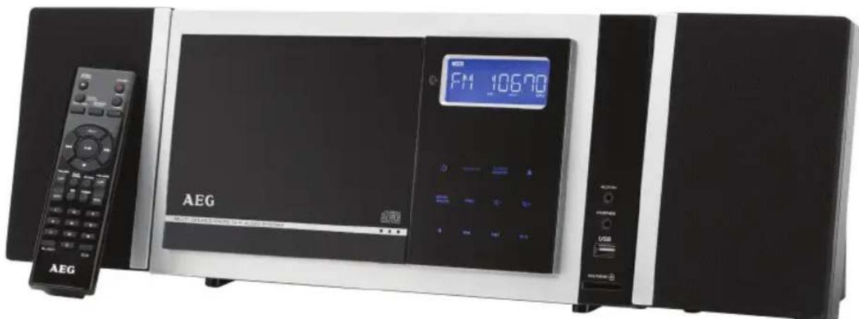 AEG MC 4423 CD/MP3/USB/CR - Musik-Center mit USB/CR - 1