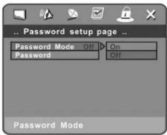 AEG DVD 4605 HC - PASSWORD SETUP - 1