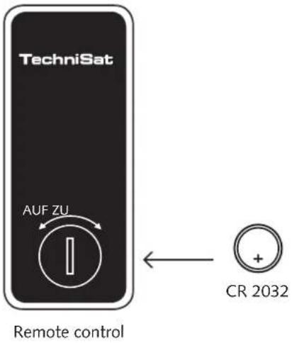 TechniSat AUF ZU Remote control CR 2032