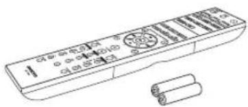 ONKYO PHA-1045DAB - Fernbedienung und zwei Batterien (R03/AAA) - 1