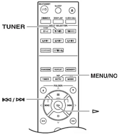 TUNER ON/STANDST SLEEP DRUMER DISPLAY CLOCK CALL INPUT SELECTOR VDD E+O T+O F+O L+O L+O L+O L+O L+O L+O RANOM REPEAT MEMORY NO TIMER MENU MODE FOLDER K/D < K/D > D/D > MENU/NO