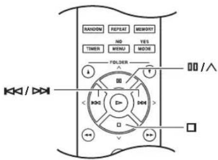 ONKYO PHA-1045DAB - Selezione delle tracce nel modo Navigazione - 1
