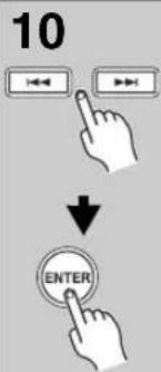 10 ↓ ENTER