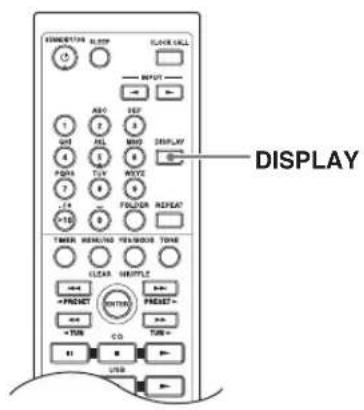 ONKYO CS-325S - Weergeven van informatie over het muziekbestand - 1