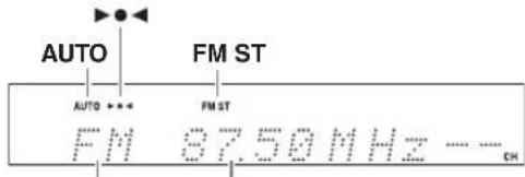 AUTO FM ST AUTO + * * FM ST FM 37.50MHz - -