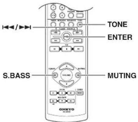 TONE ENTER S.BASS MUTING
