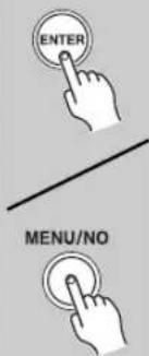 ENTER MENU/NO