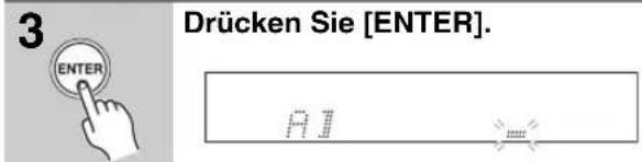 3 DRücken Sie [ENTER]. A1