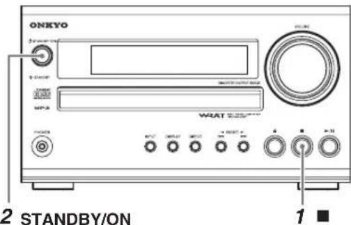 ONKYO STANDBY/ON MP3 WAT 1 ■