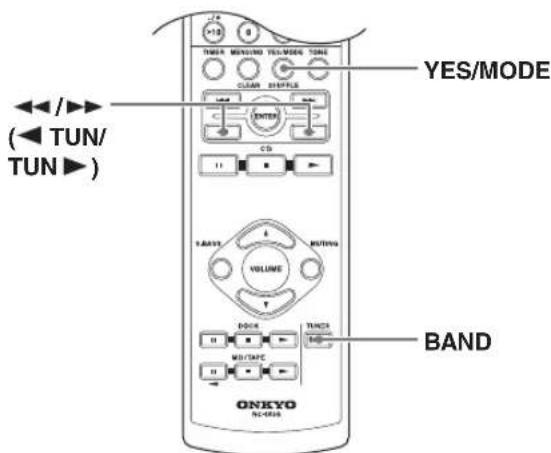 ONKYO CS-325S - Come sintonizzarsi su stazioni radio - 1