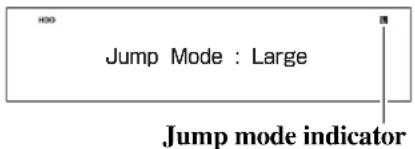H00 Jump Mode : Large Jump mode indicator