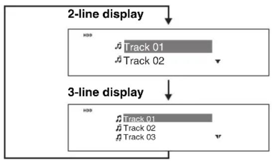 ONKYO BR-925 - Switching the Display - 1