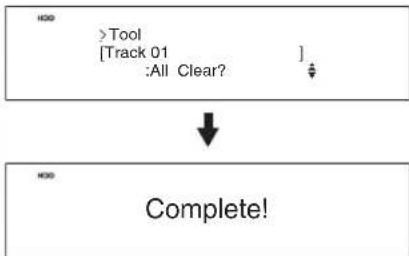 ONKYO BR-925 - Removing all tracks in the playlist: - 1