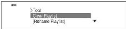 >Tool Clear Playlist [Rename Playlist]