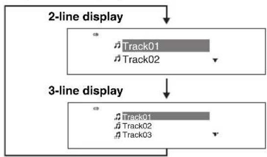 ONKYO BR-925 - Switching the Display - 1