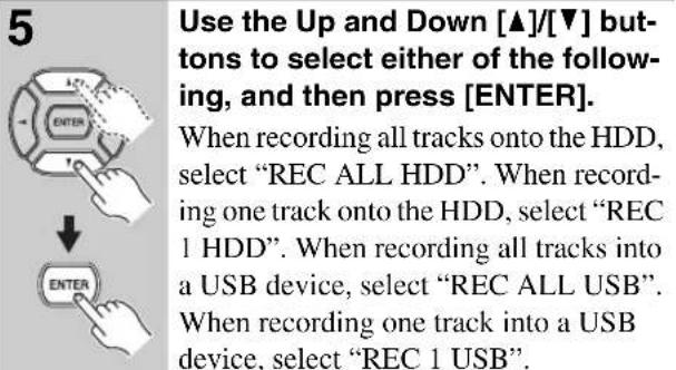 ONKYO BR-925 - Recording Using the Remote Controller - 5
