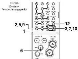 RC-926 (System- Ferrzechnungsspanfu) 2,5,9 1 12 3,7,10 6