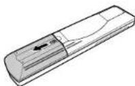 DENON DRA-201SA - Einlegen der Batterien - 1