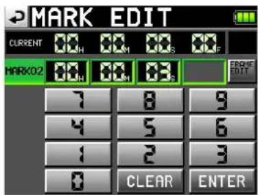 TASCAM HS-P82 - Marken bearbeiten - 2