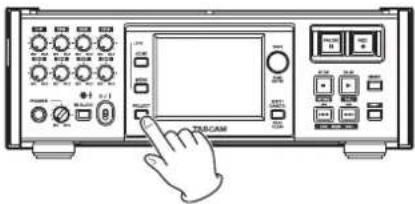TASCAM HS-P82 - Projekt, Szene oder Take auswählen - 1
