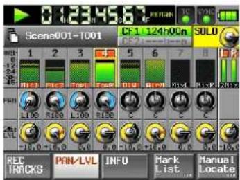 0 12349.67 Scene001-1001 CF 1.124h00n SOLD REC ITEMS PAN/LVL INFO Mark List Manual Locate