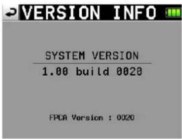VERSION INFO SYSTEM VERSION 1.00 build 0020 FPCA Version : 0020