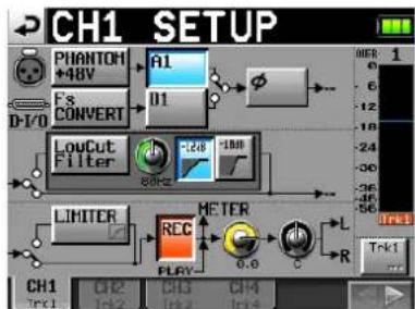 TASCAM HS-P82 - Eingangssignale abhören - 2