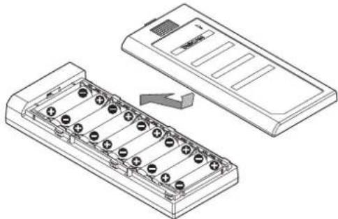 TASCAM HS-P82 - Batterien in die Batteriekassette BC-10AA einlegen - 1