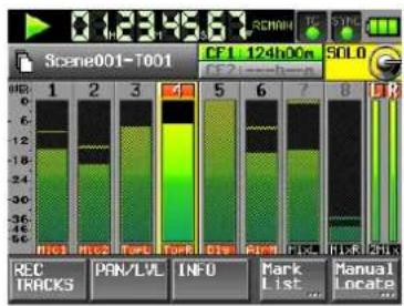 TASCAM HS-P82 - ⑨ SOLO-Anzeige - 1