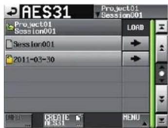 AES31 Project01 Session001 Session001 2011-03-30 LOAD CRETE MUST MENU
