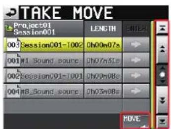 TAKE MOVE Project01 Session001 LENGTH 003 Session001-T002 Oh00m07s 001 #1 Sound sourc Oh07m31s 002 Session001-T001 Oh00m08s 004 #B_Sound sourc Oh03m08s MOVE