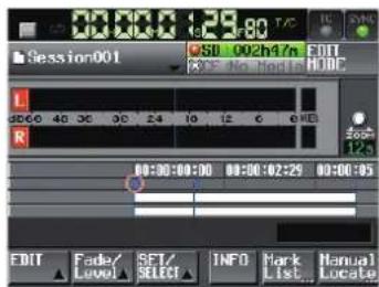 TASCAM HS-2 - Den Startpunkt der Zwischenmischung festlegen - 2