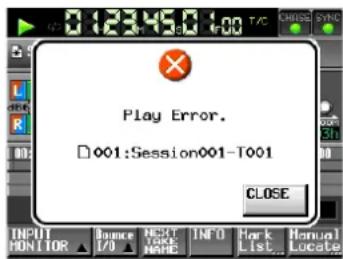 Play Error. 001:Session001-T001 CLOSE
