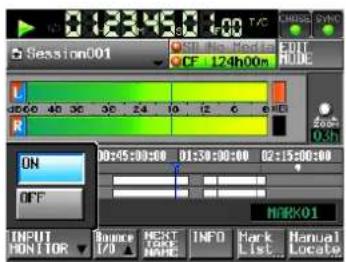 TASCAM HS-2 - ⑱ Schaltfläche INPUT MONITOR - 1