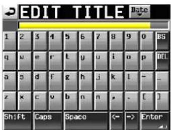 EDIT TITLE Date 1 2 3 4 5 6 7 8 9 0 BS q u e r t y u i u p DCL a s d f g h j k l - _ z x c v b n m , . [ ] Shift Caps Space <- -> Enter
