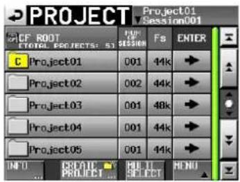 PROJECT Project01 CF ROOT TOTAL PROJECTS: 51 Project01 001 44k Project02 002 44k Project03 001 48k Project04 001 44k Project05 001 44k INIT CRATIC SELECT MENU