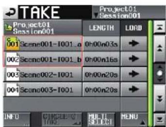 TASCAM HS-2 - Einen Take teilen (Divide) - 6
