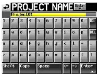 PROJECT NAME Project01 1 2 3 4 5 6 7 8 9 0 03 q u e r t y u i o p DLL a s d f g h j k l - _ z x c v b n n , . [ ] Shift Caps Space <= -> Enter