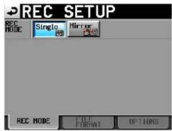 TASCAM HS-2 - Drücken Sie die MENU-Taste. - 3