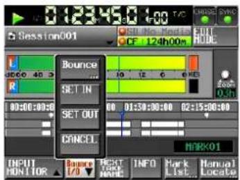 TASCAM HS-2 - Den Startpunkt der Zwischenmischung festlegen - 1