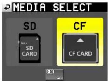 MEDIA SELECT SD CF SD CARD CF CARD SET