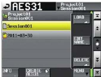 TASCAM HS-2 - Tippen Sie auf die Schaltfläche MENU. - 1