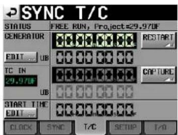 TASCAM HS-2 - Die Registerkarte T/C - 1